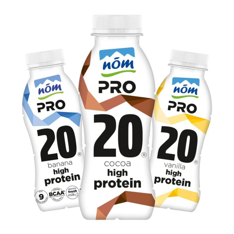 משקה חלבון NÖM PRO בטעם שוקולד/בננה/וניל – 20 גרם חלבון, ללא לקטוז, דל שומן