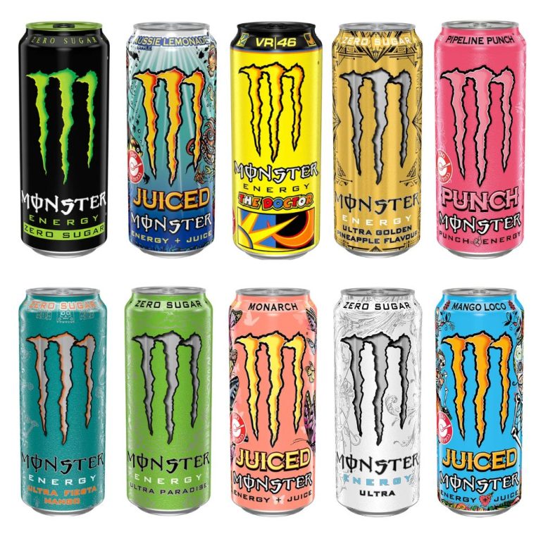 משקה אנרגיה מונסטר 500 מ”ל – MONSTER ENERGY במגוון טעמים מרעננים